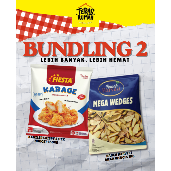 

PAKET BUNDLING 2 - FIESTA CHICKEN KARAGE & KENTANG GORENG WEDGES