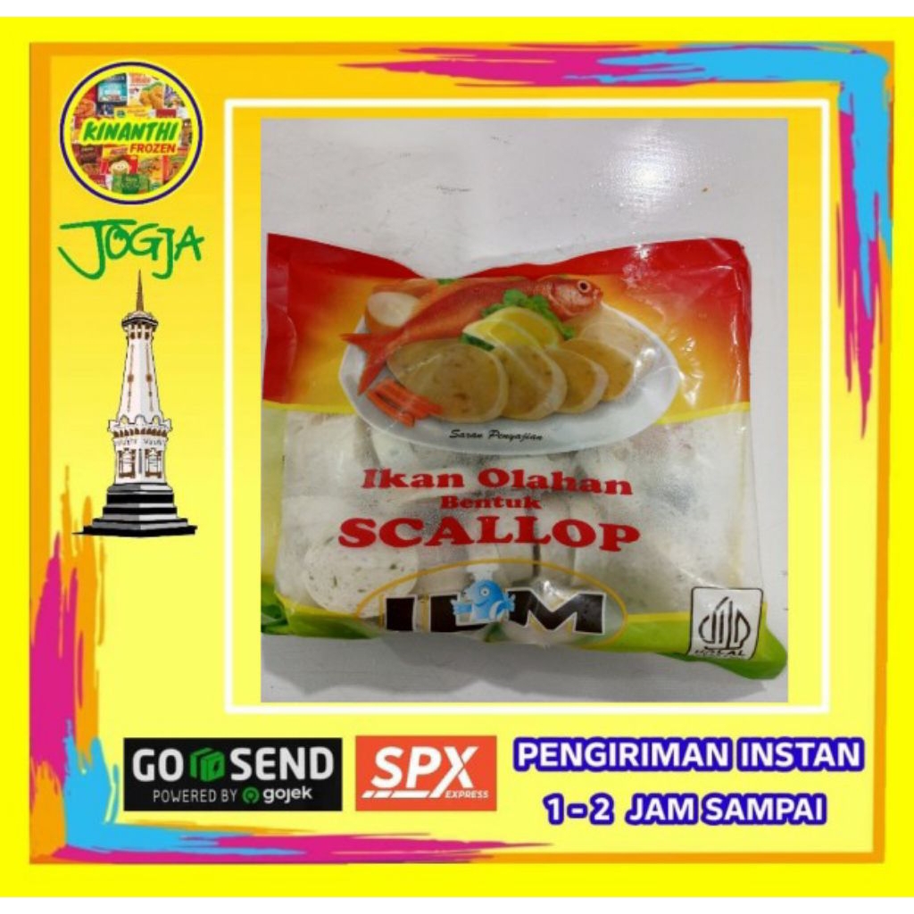 

ILM premium scallop 500 gr, Jogja Frozen