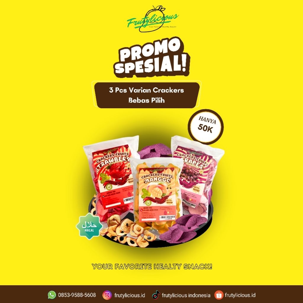 

Promo !!! Beli 3 Pcs Varian Crackers (Bebas Pilih)