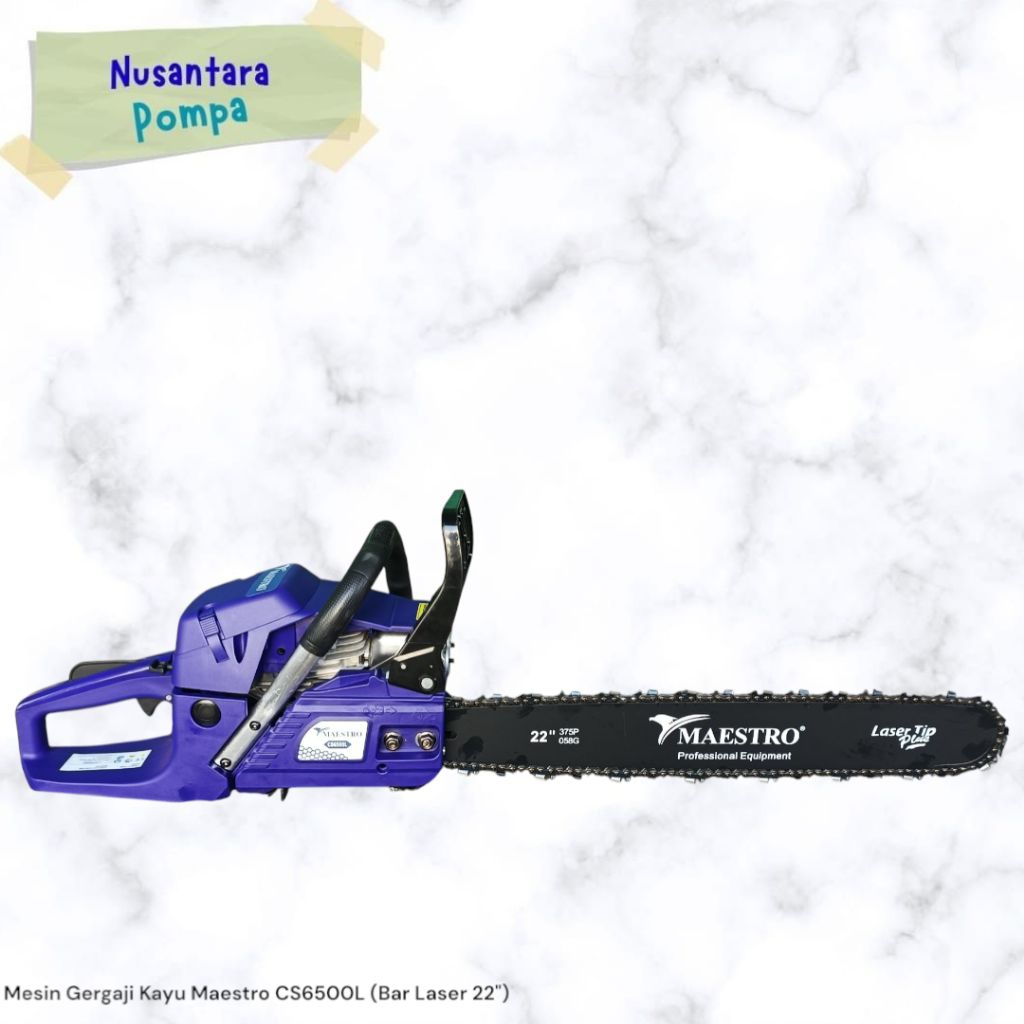 Mesin Gergaji Kayu Maestro CS6500L (Bar Laser 22")