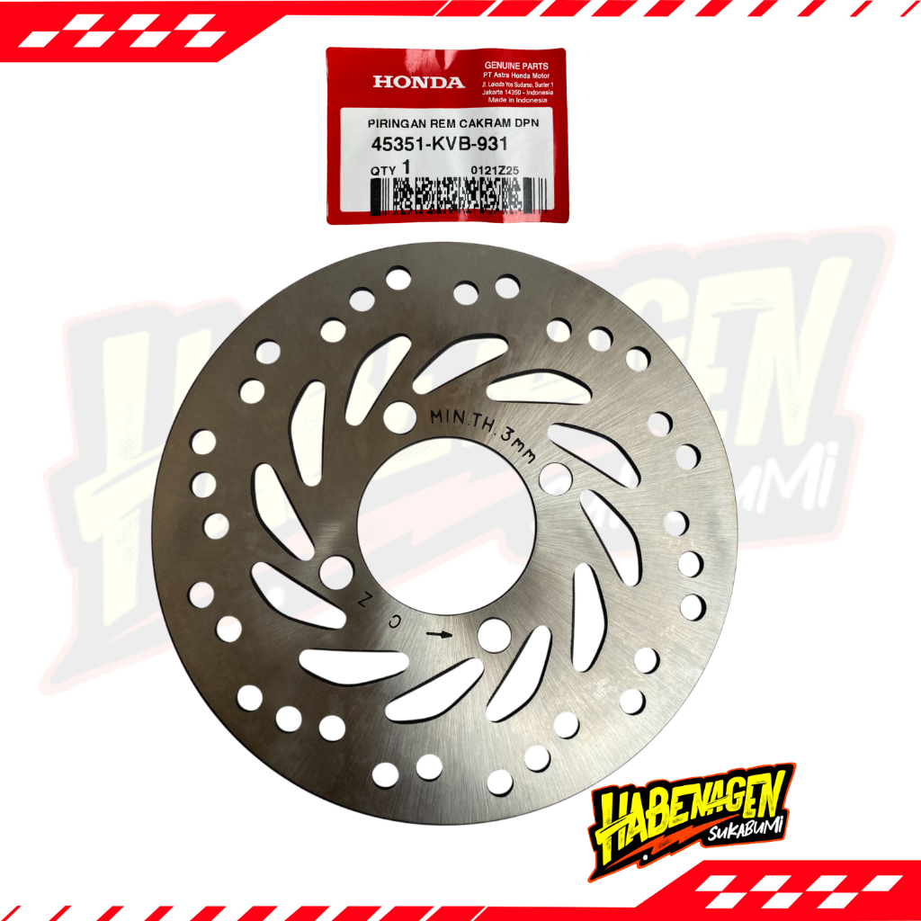 Piringan Cakram Rem Depan Honda Beat Spacy Scoopy Vario 110 125 Karbu Old Fi Esp Ori Ahm Hgp