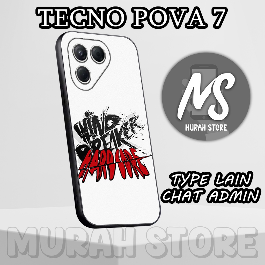Softcase Karet TECNO POVA 7/MS46/Motif MONSTER/Case Hp TECNO POVA 7/Silikon TECNO POVA 7
