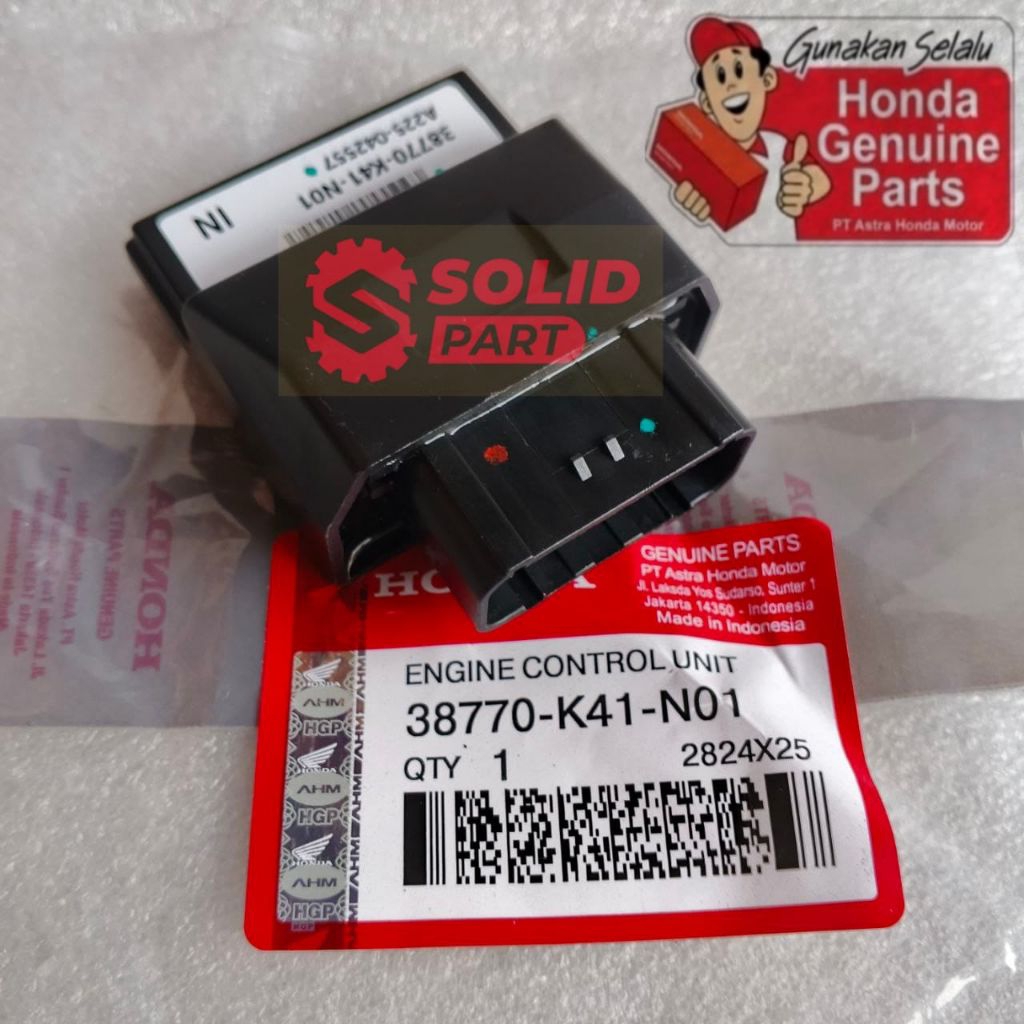 Ecu Eccu K41 N01 Blade 125 Fi, Supra X 125 Fi Injeksi Original Asli Honda