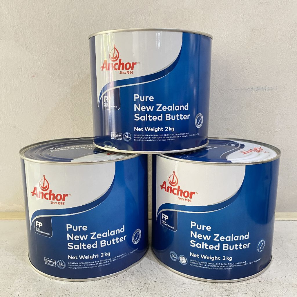 

Anchor pure new zealand salted butter 2 kg | butter salted anchor | butter anchor