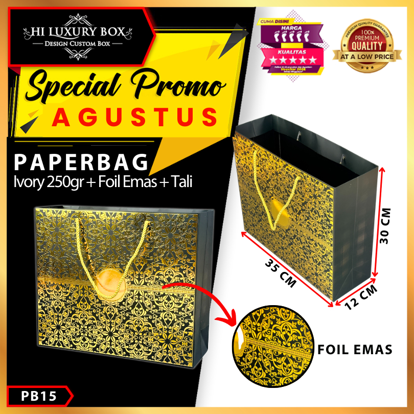 

Paper Bag Hadiah Jumbo / Premium Gift Bag / Tas Kado Jinjing / PB15