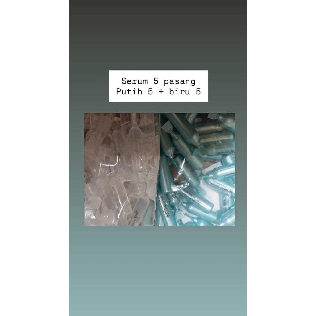 

(Blossom Beautycare) Serum Lima Pasang Galva Biru Putih Expired date 02/2027