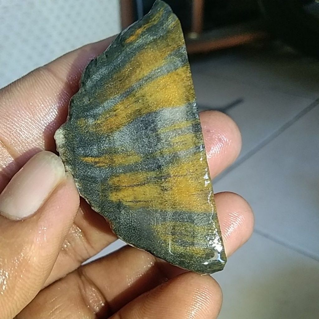 CINCIN NATURAL BATU GARUT FOSIL KAYU CRYSTAL MOTIF LORENG BULU MACAN ORIGINAL GALIAN CISANGKAL