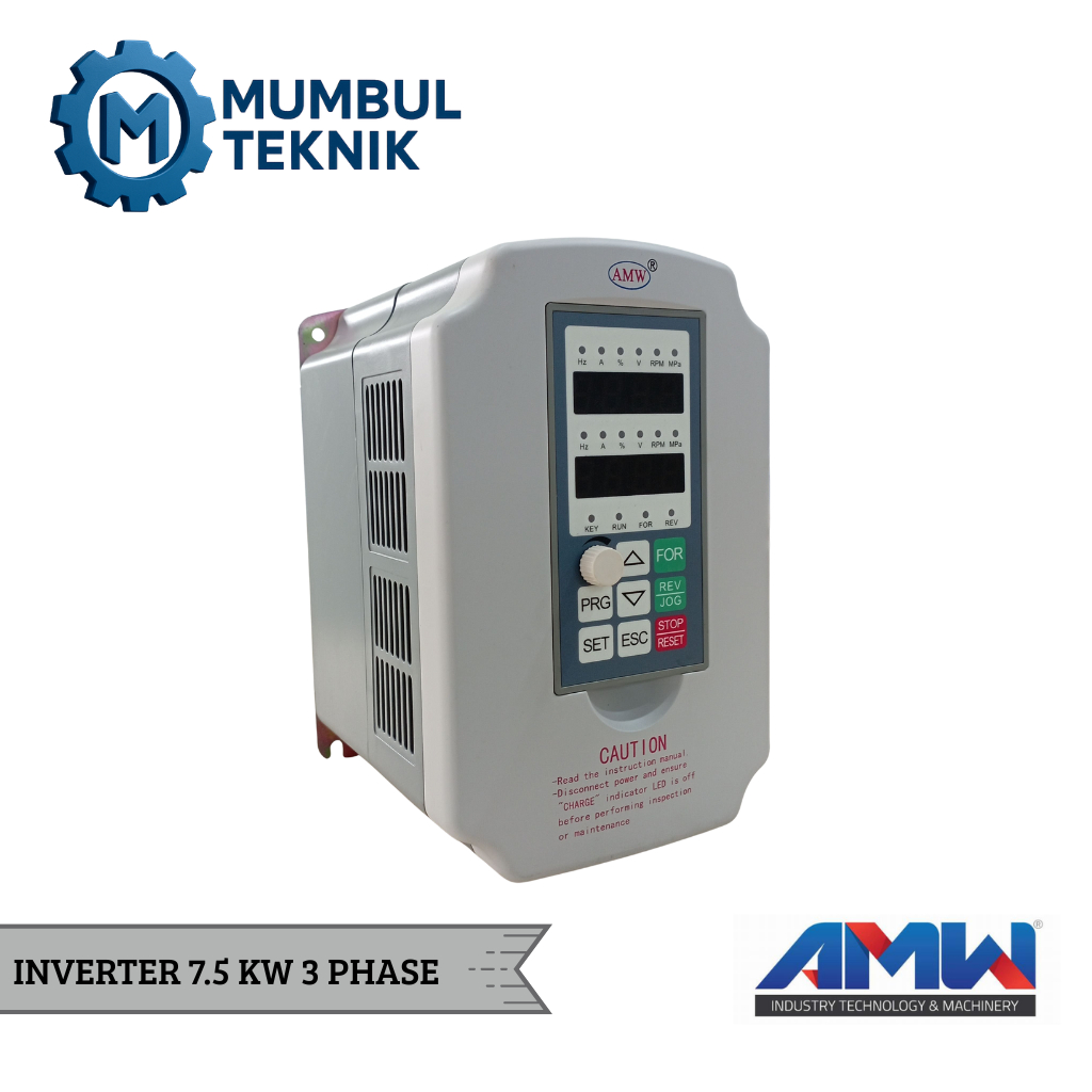 AMW Inverter 7,5 KW 3 Phase 380V 10 HP VFD Inverter Variable Frequency Drive Inverter EM100