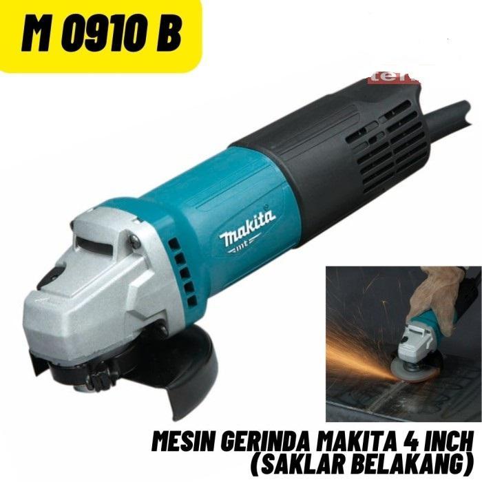 MAKITA M0910B MESIN GERINDA TANGAN 4 INCH MAKITA M 0910B / MESIN GURINDA TANGAN 4" MAKITA M 0910 B