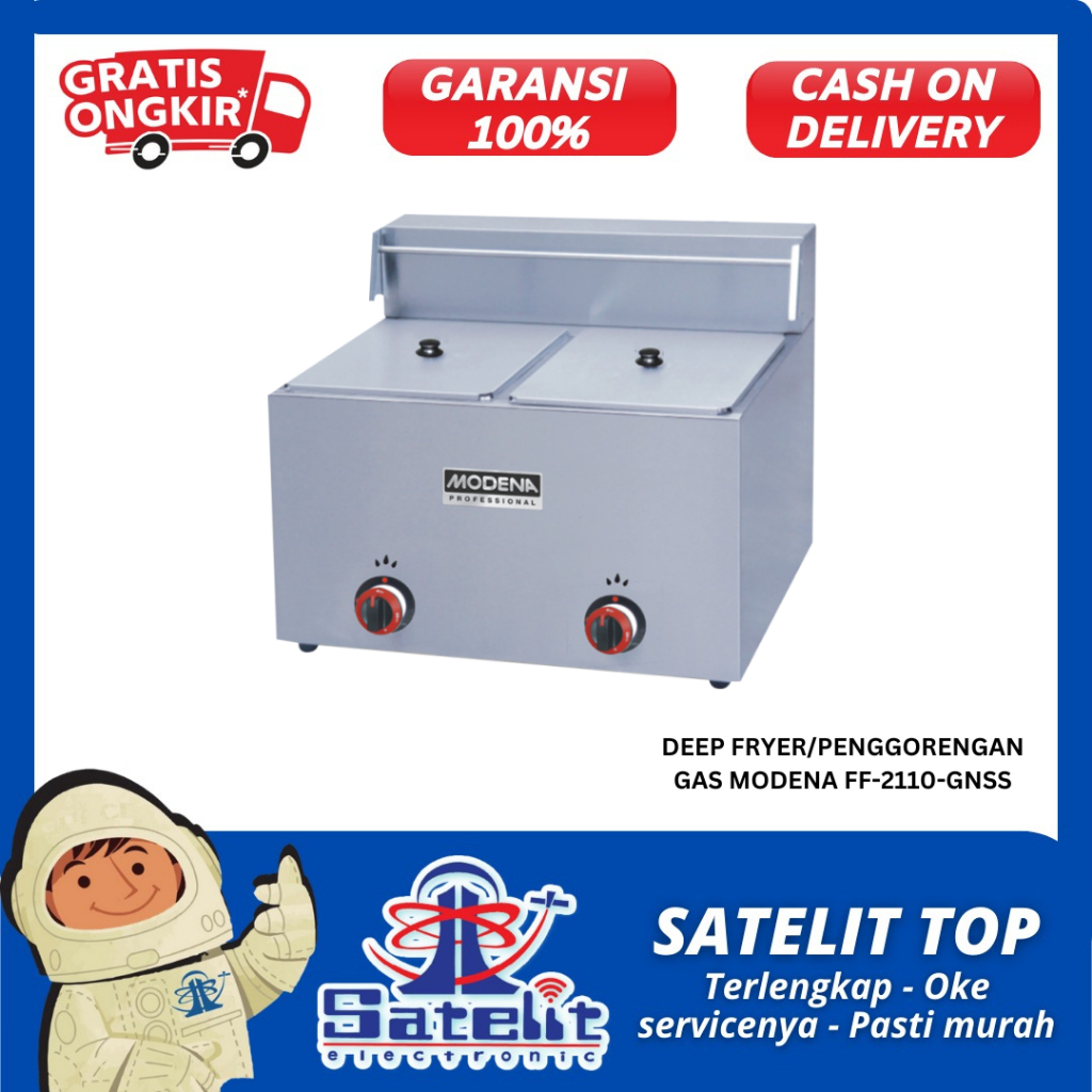 DEEP FRYER/PENGGORENGAN GAS MODENA FF-2110-GNSS
