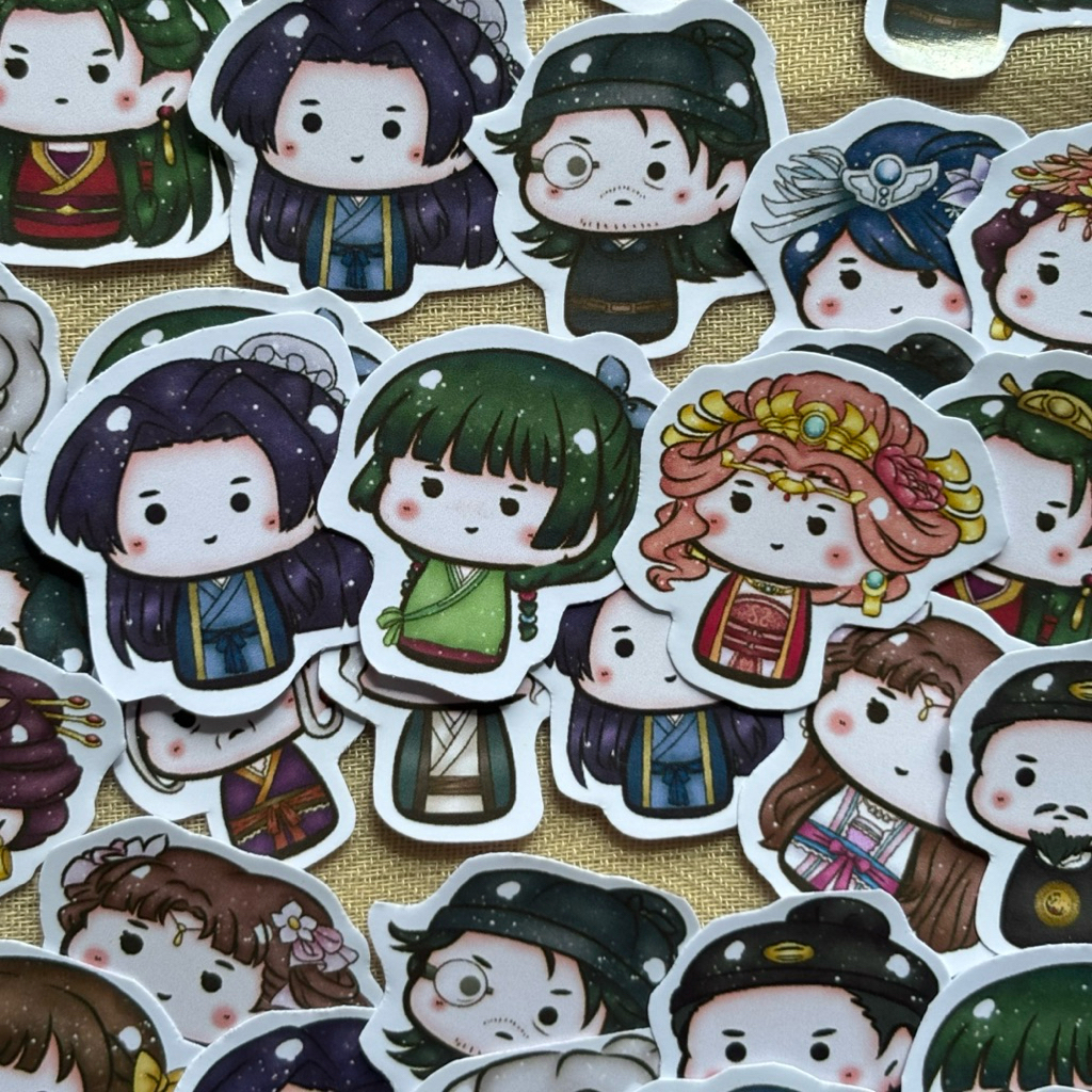 

khalishop - 15pcs kusuriya no hitorigoto chibi sticker pack, maomao sticker, deco sticker deco, sticker dekorasi journal sticker journal sticker scrapbook, sticker murah sticker aesthetic sticker anime sticker stiker anime the apothecary diaries