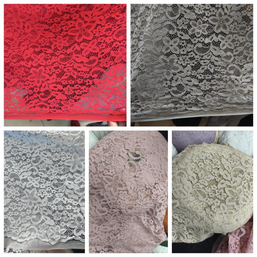 Kain BAHAN BROKAT TULANG/BAHAN BROKAT/KAIN BROKAT (harga ½ meter)