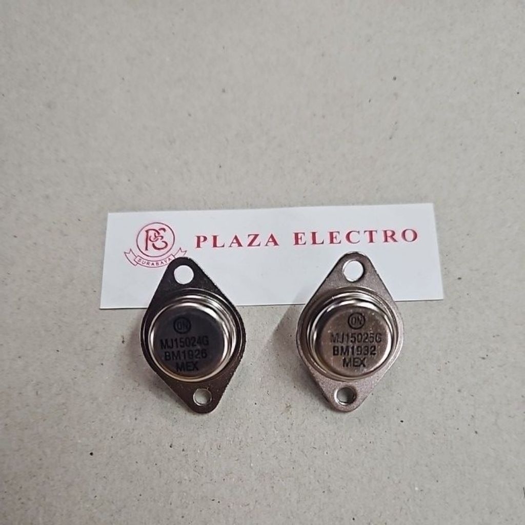 TR TRANSISTOR JENGKOL MEXICO MJ 15024 G & MJ 15025 G SET ASLI ORIGINAL MJ15024 MJ15025