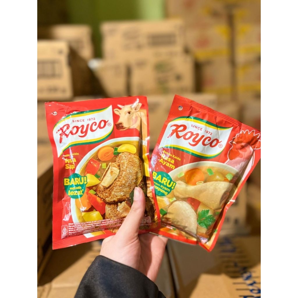 

Royco Bumbu Masak Rasa Kaldu Ayam dan Sapi Ukuran 220 G