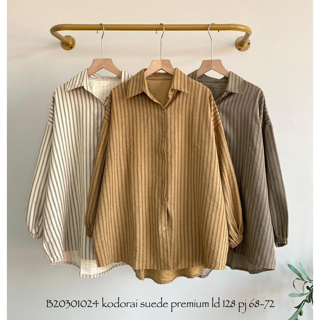 kemeja kadorai suede