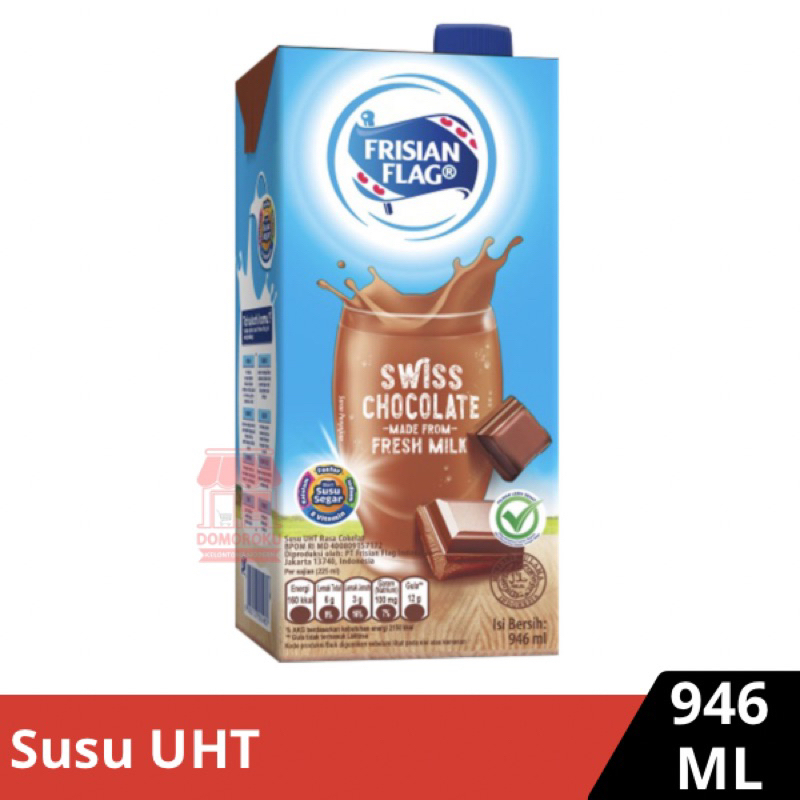 

Frisian Flag Susu UHT Swiss Chocolate 946 mL