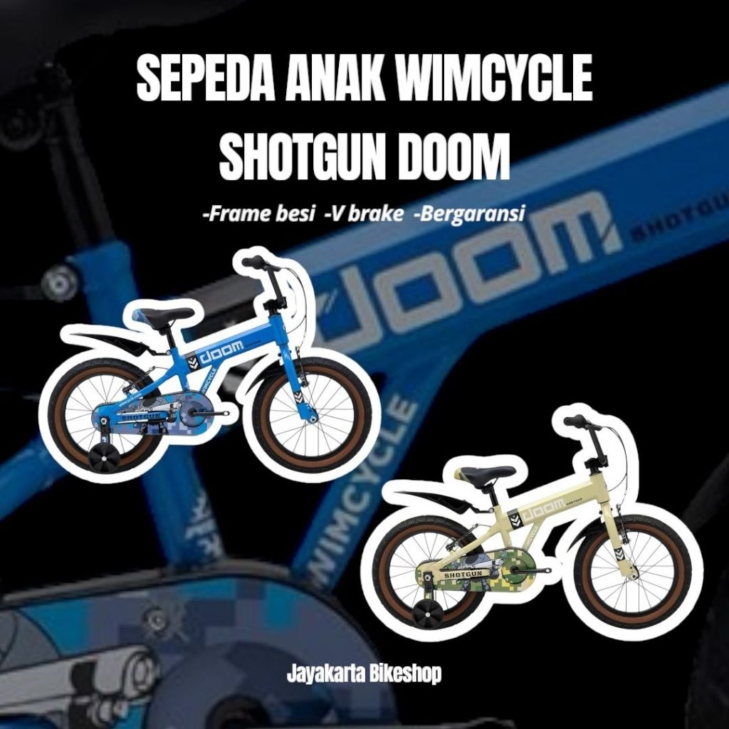 SEPEDA ANAK BMX 16 INCH WIMCYCLE SHOTGUN DOOM | KIDS BMX BIKE BOYS | ORIGINAL DAN BERGARANSI