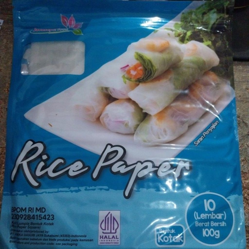 

rice paper 100g isi 10 lembar