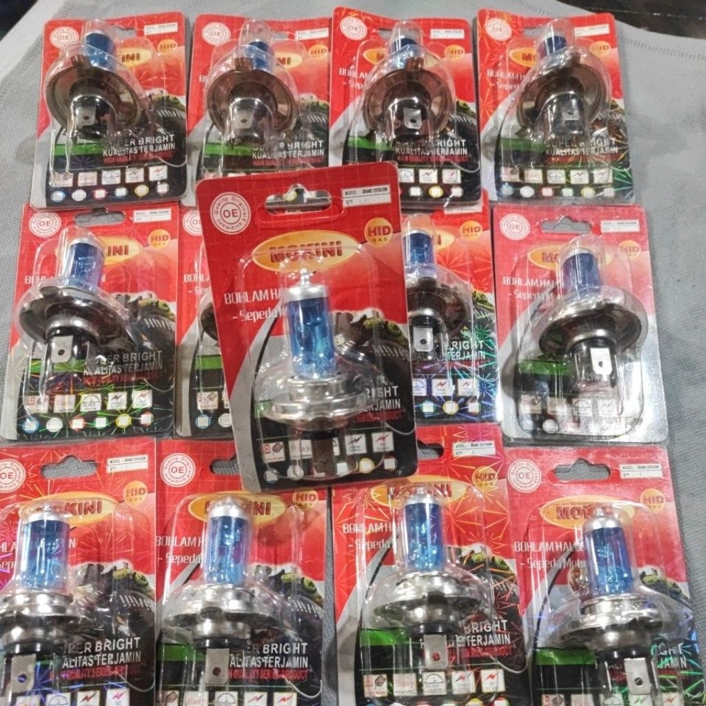 Bohlam Hologen H4 Lampu H4 Mobil Motor