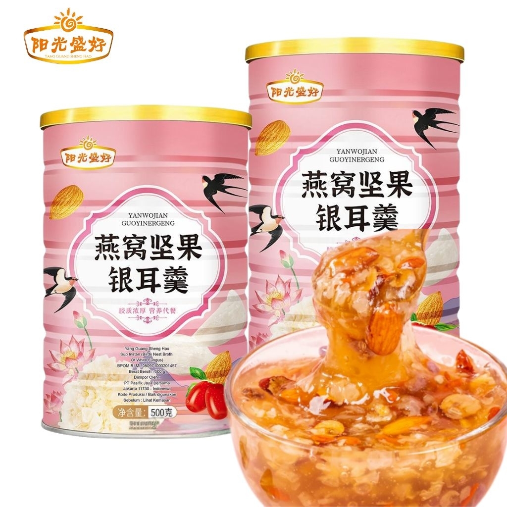 

YANG GUANG SHENG HAO HEMAT 2PCS Oufen Lotus Root Powder Sarang Walet Tremella 500gram Bubuk Akar Teratai BPOM RI