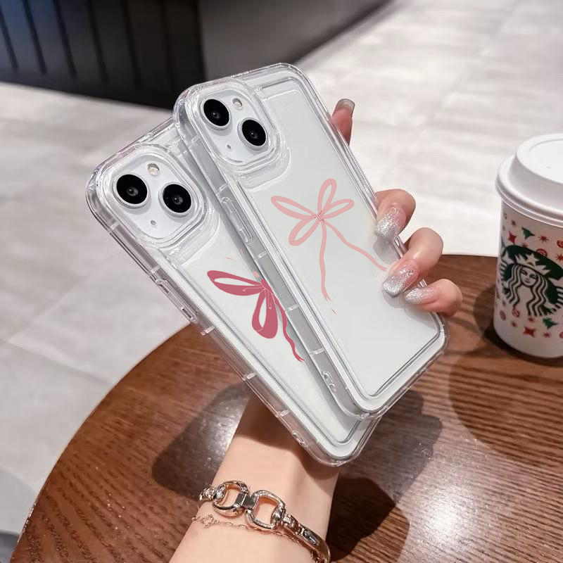 Case Clear Motif - Case Protect Camera For Iphone 15 - case bening untuk iphone 15 - TPU case lucu -