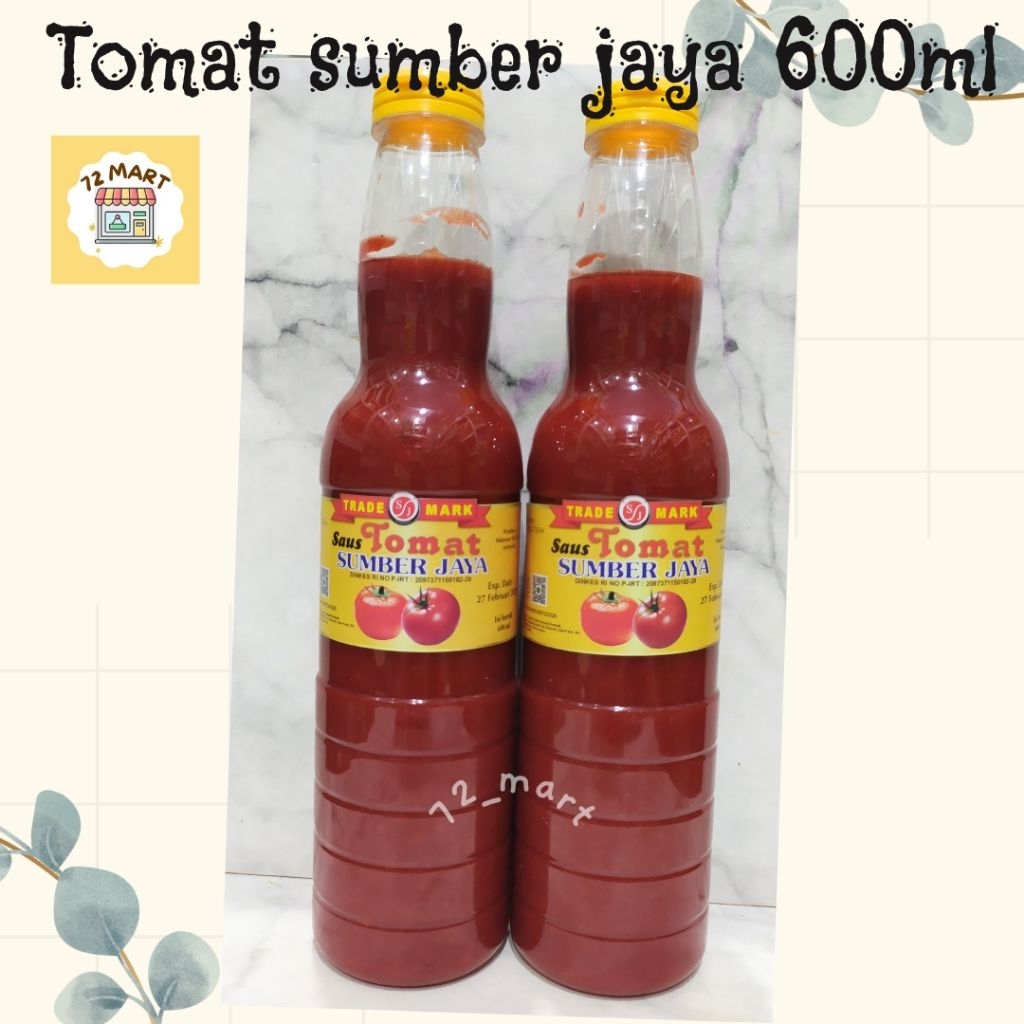 

Saos Tomat Sumber Jaya 600ml ciri khas Makassar/ saos merah/saos nasi goreng