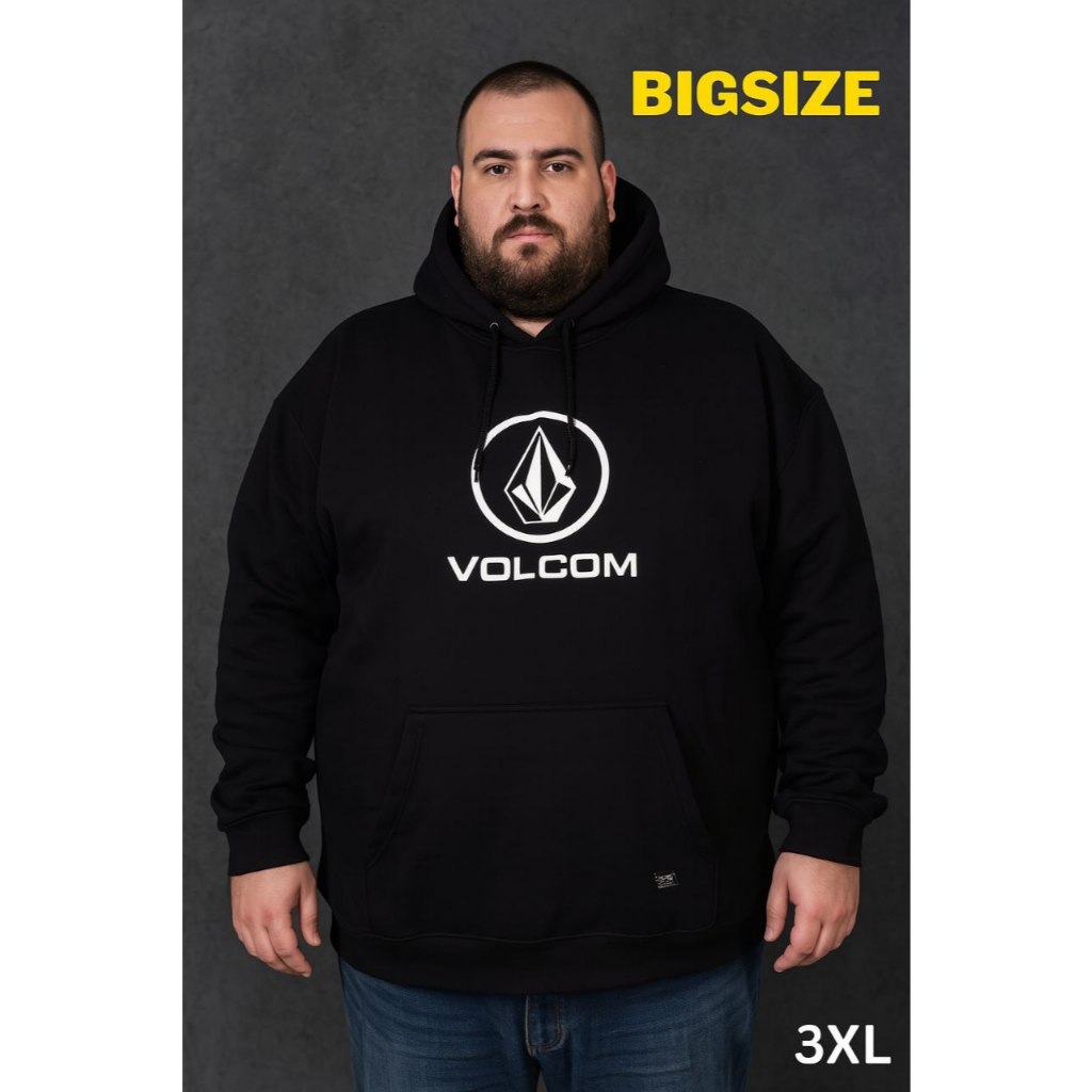 Jaket Hoodie Zipper Distro Jumbo Pria Size XXL XXXL