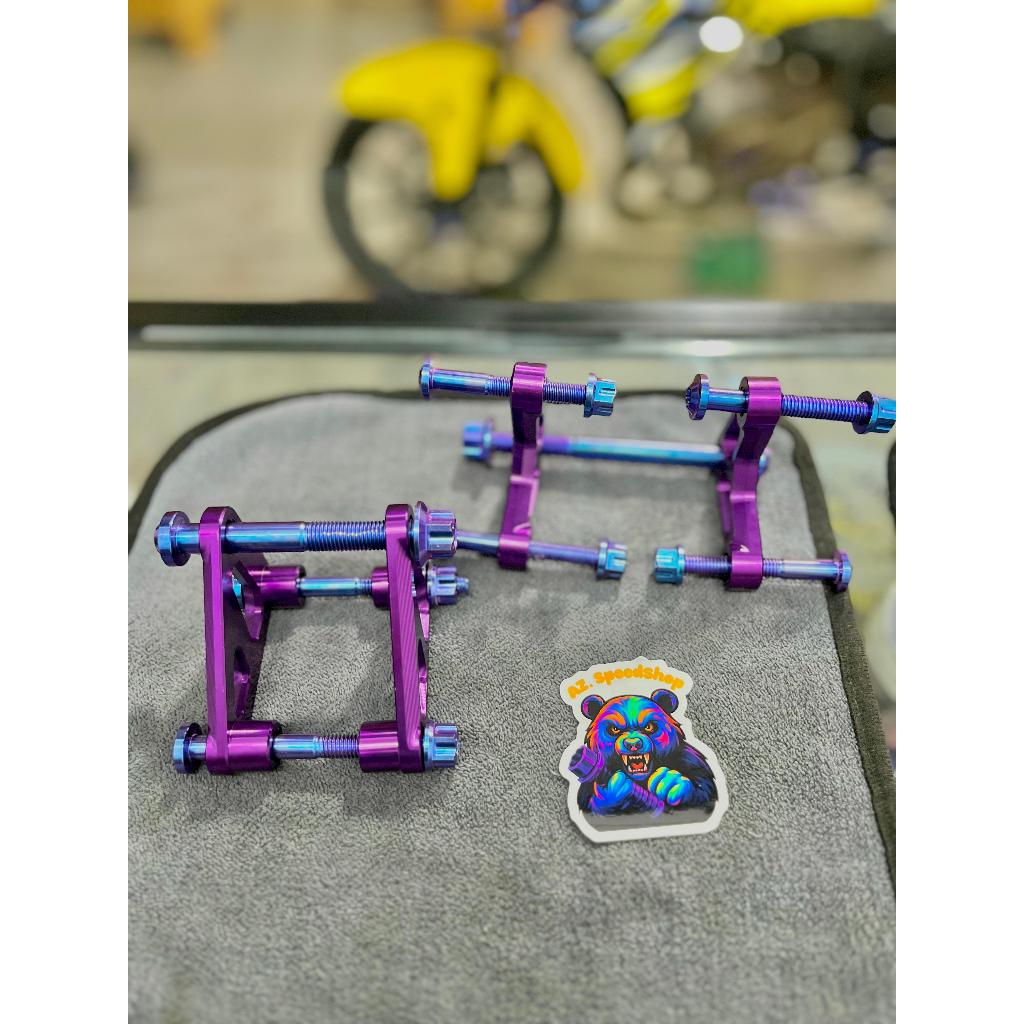 Baut Titanium Dudukan Mesin Ninja R SS Set Baut Breket Mesin Ninja R SS