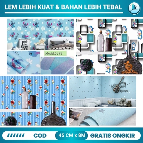 Wallpaper Dinding Kamar Tidur Anak Wallpaper Dinding Anak Laki Laki Wallpaper Dinding Anak Doraemon