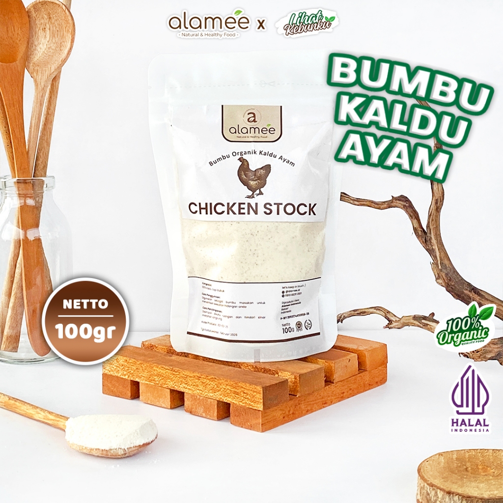 

ALAMEE Bumbu Kaldu Ayam Bubuk Non MSG Organik Chicken Powder 100gr LIHAT KEBUNKU