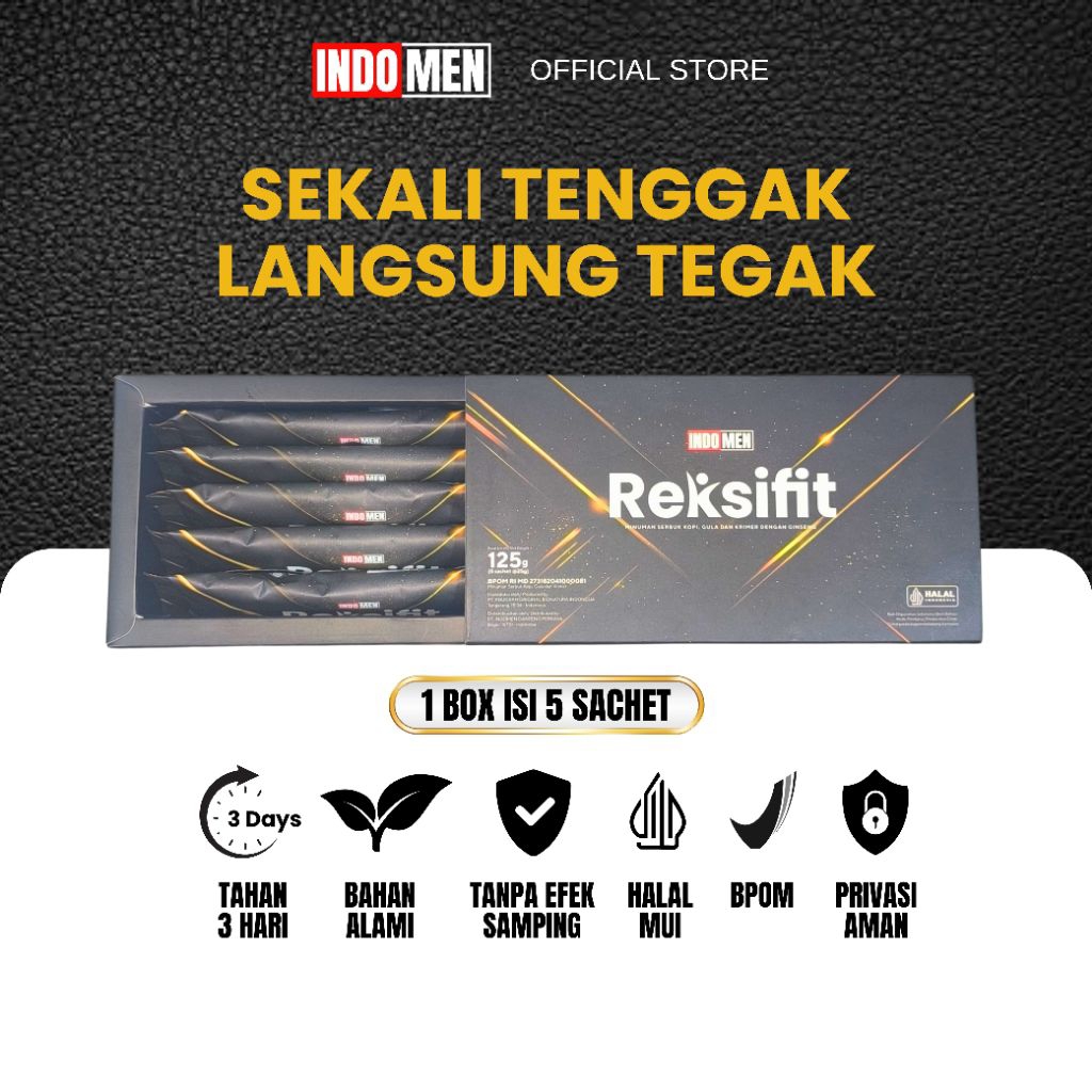 

INDOMEN Reksifit 1 Box 5 Sachet Kopi Vitalitas Pria Sejati