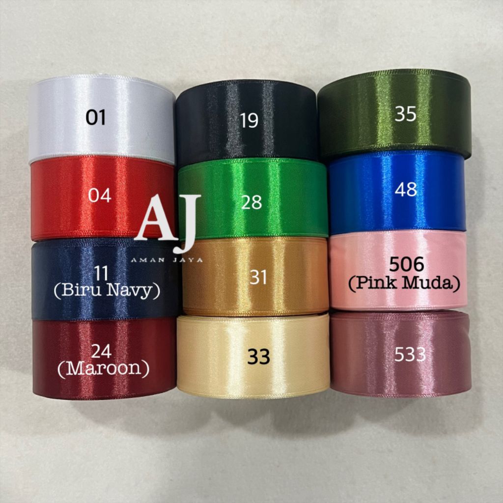 

Pita Satin 1,5 Inch / Pita Saten 4 cm (20 YARD)