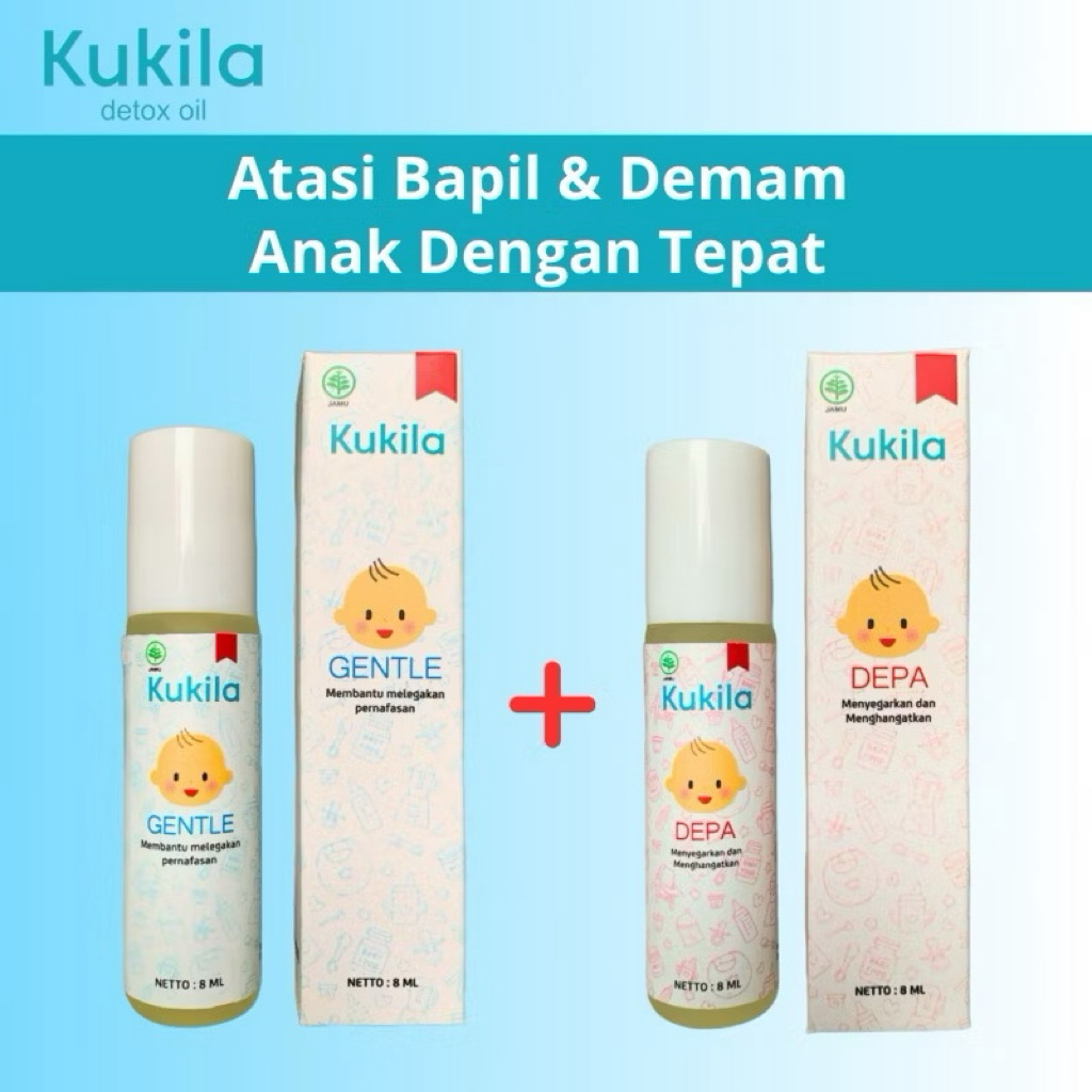 Kukila Paket Hemat Kukila Baby Cough N Flu & Fever Drop Obati Batuk Pilek Demam Pada Bayi 0 - 5 Tahu
