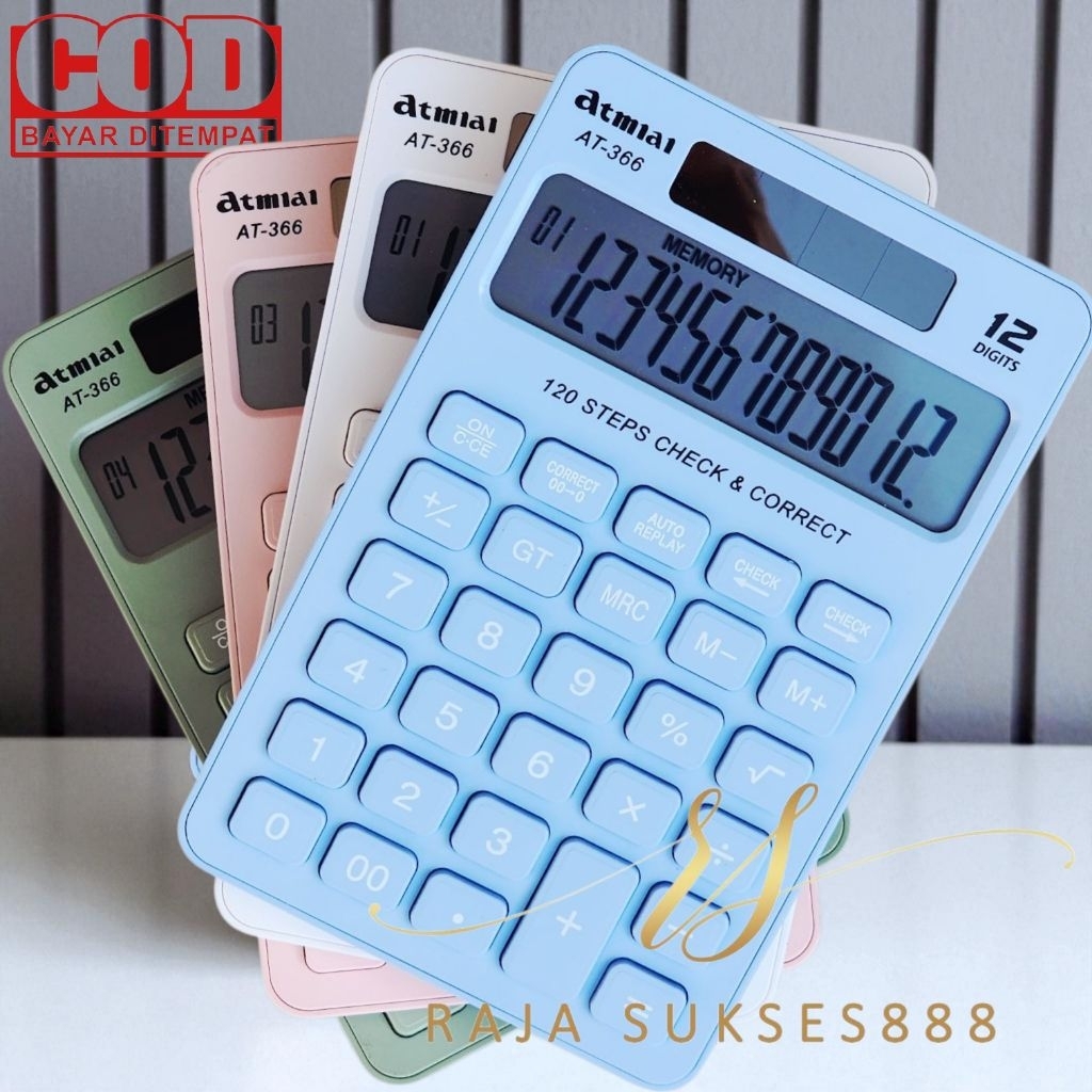 

Calculator Meja Model Baru Warna Pastel 12 Digit Tipe 366 Check Ulang dan Correct Kalkulator
