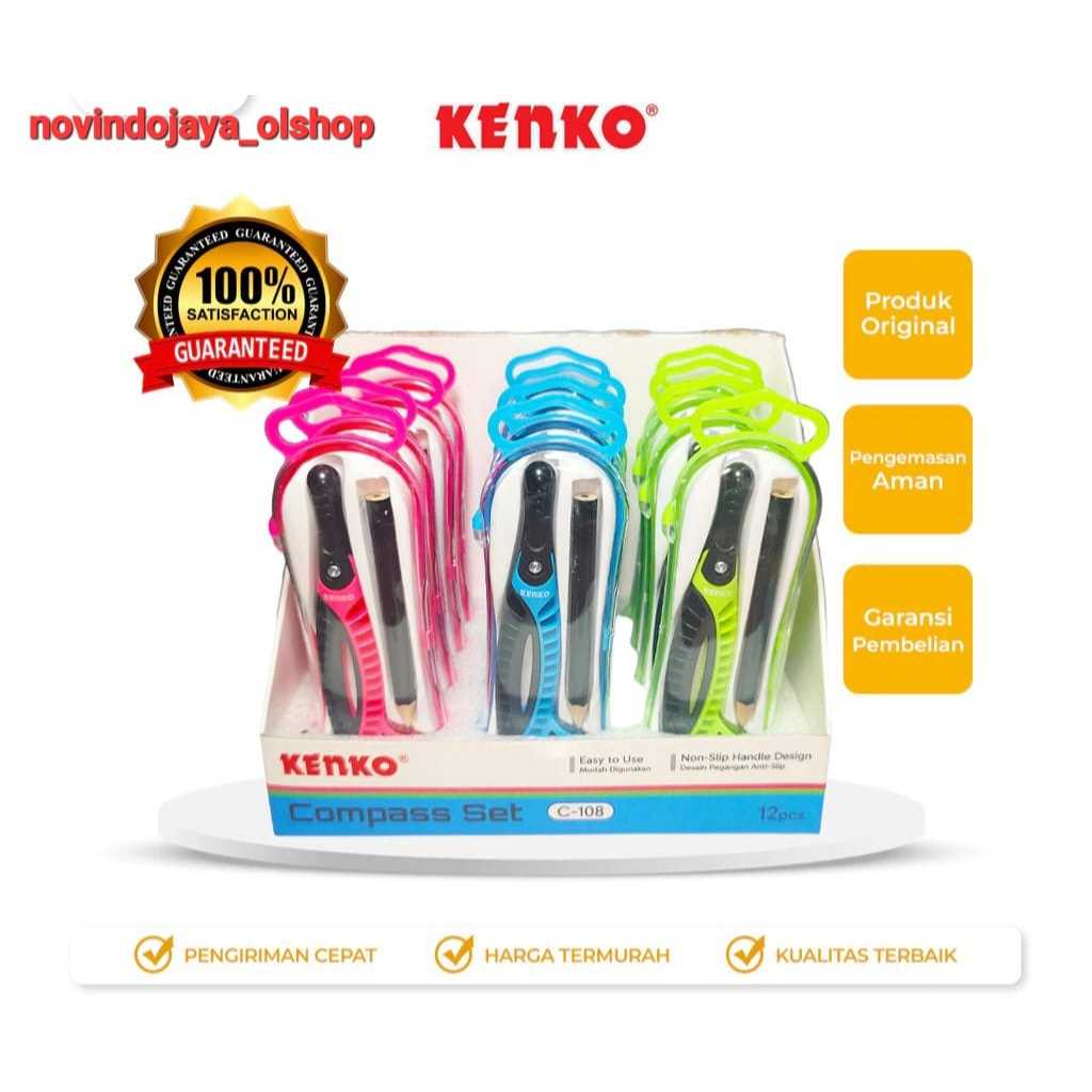 

KENKO JANGKA SET / KOMPAS SET C-108 TERMURAH GROSIR 12 SET