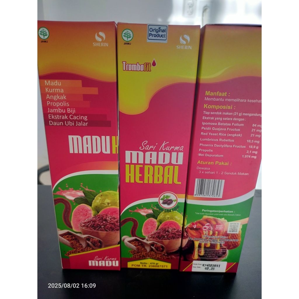 

sari kurma madu herbal 470gram