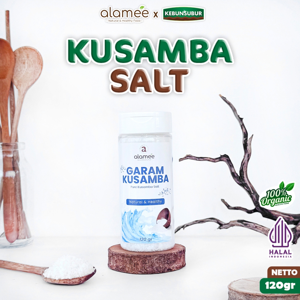 

ALAMEE Garam Kusamba Sea Salt Laut Bali 120gr Organik Murni Natural Seasalt Lokal kebunsubur