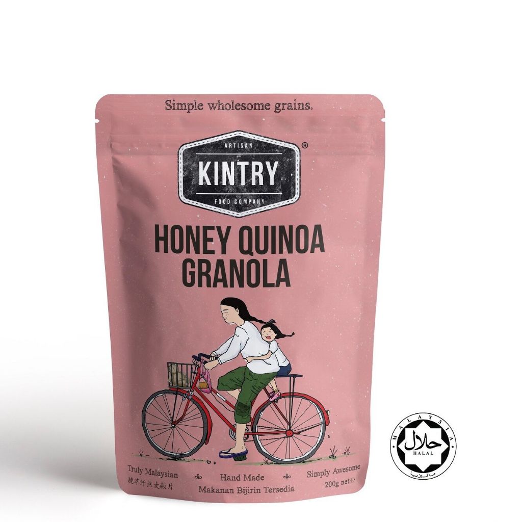 

KINTRY Granola Honey Quinoa Granola Bijirin Berperisa Madu 60gr
