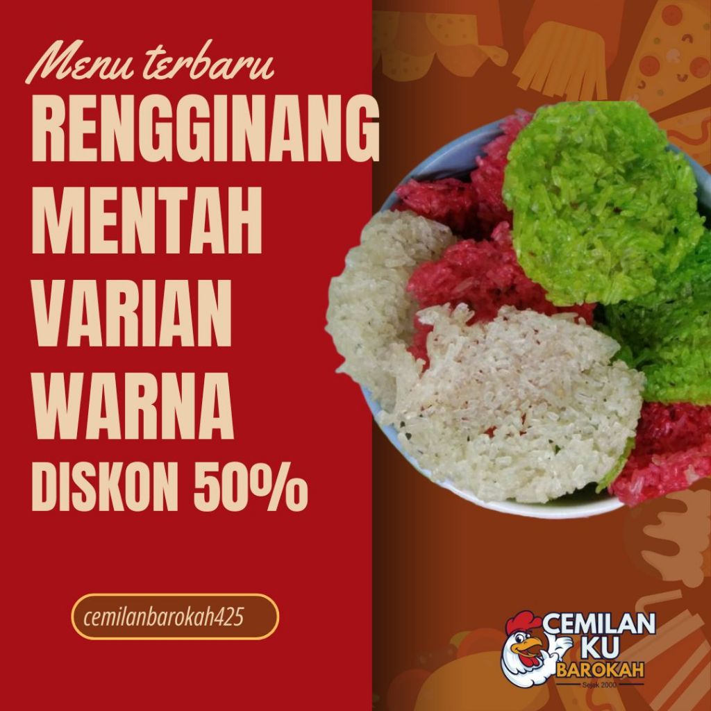 

Rengginang Mentah Aneka Rasa – Terasi, Bawang Putih, Ketan Hitam
