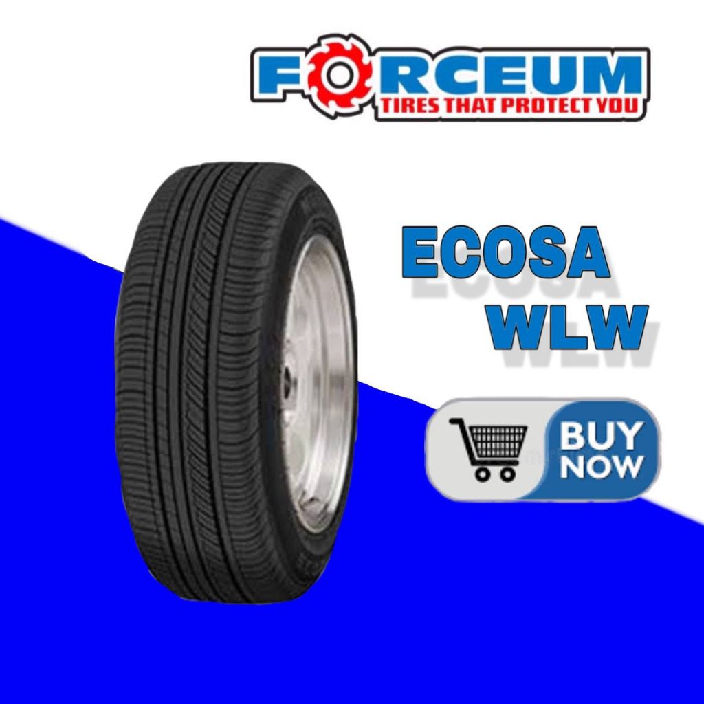 ￼Ban Forceum 195/65 R15 195/65R15 195/65/15 19565 R15 19565R15 R15 R 15 ECOSA WLW white wall stripe