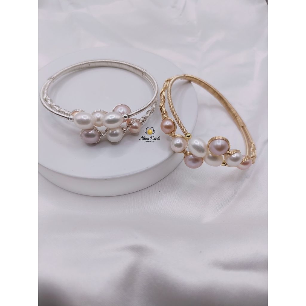 Gelang Bangle mutiara tawar