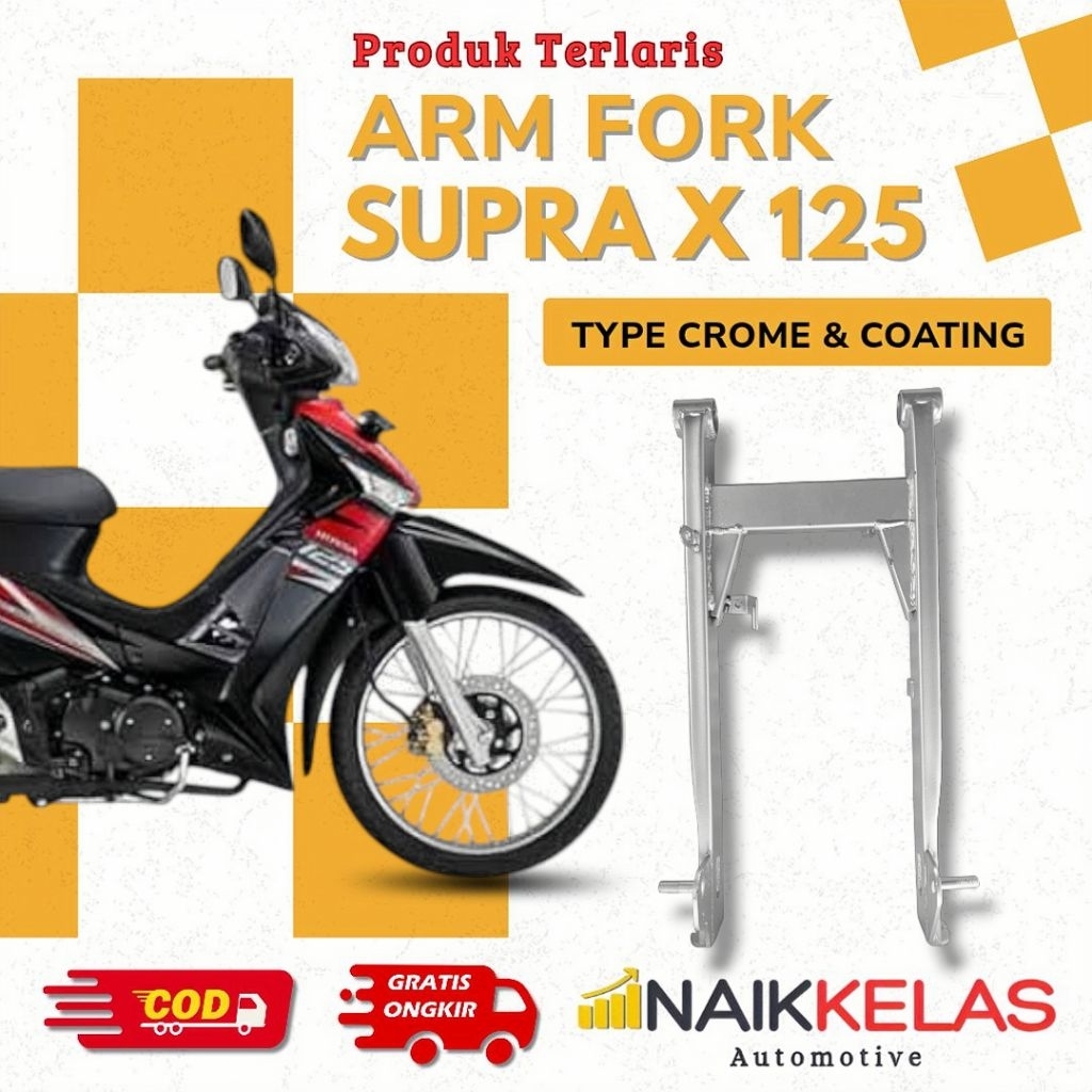 Swing Arm Fork Tebal SUPRA X 125 LAMA TROMOL/SUPRA FIT NEW/REVO LAMA Presisi Besi Tebal Berkualitas