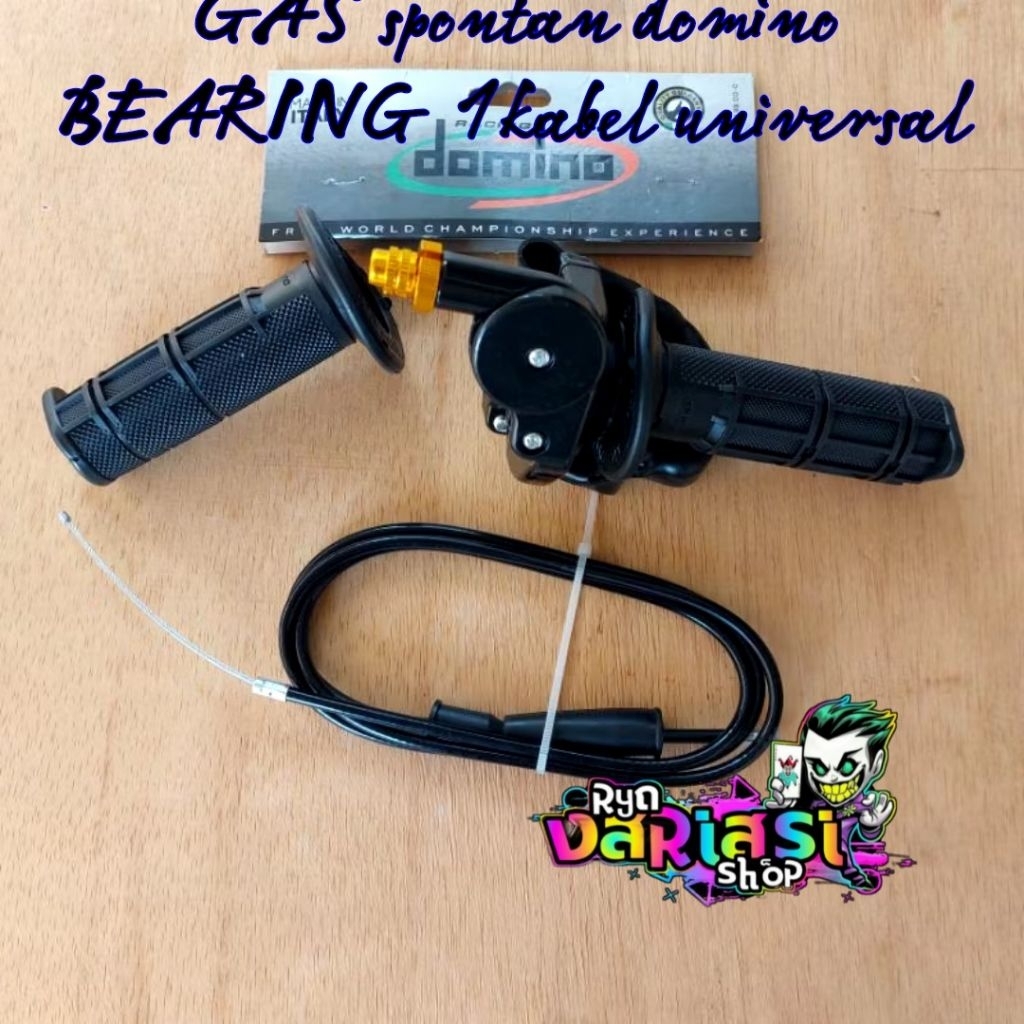gas kontan bearing domino / gas spontan bearing 1 kabel universal matic bebek moge ninja fu jupiter 