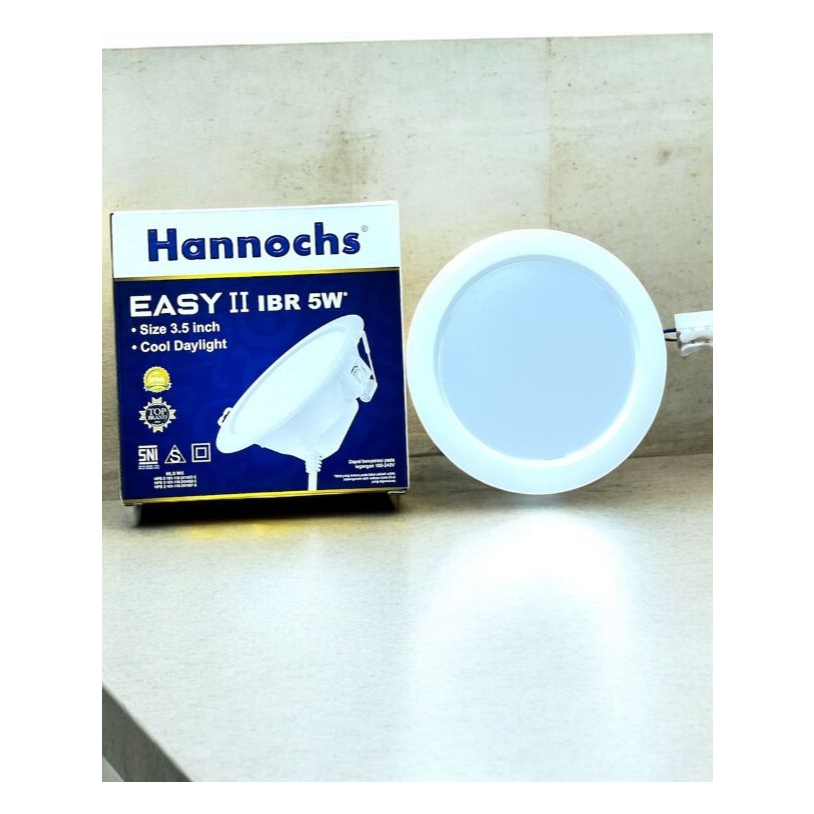 Hannochs Lampu Downlight LED Easy II 5W / 12W / 20W IBR Cahaya Putih