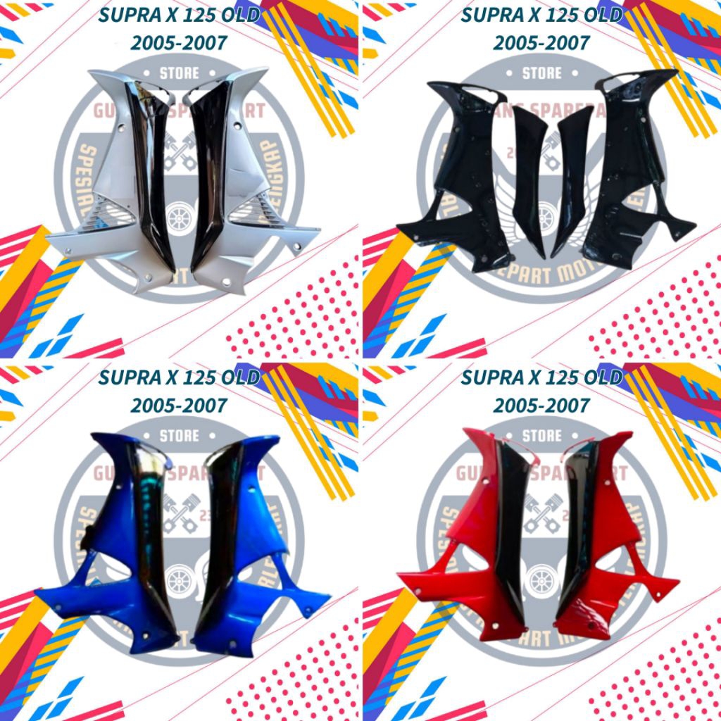 Sayap Supra x 125 old 2005-2007, cover bodi supra x 125 lama, Honda supra x 125 old