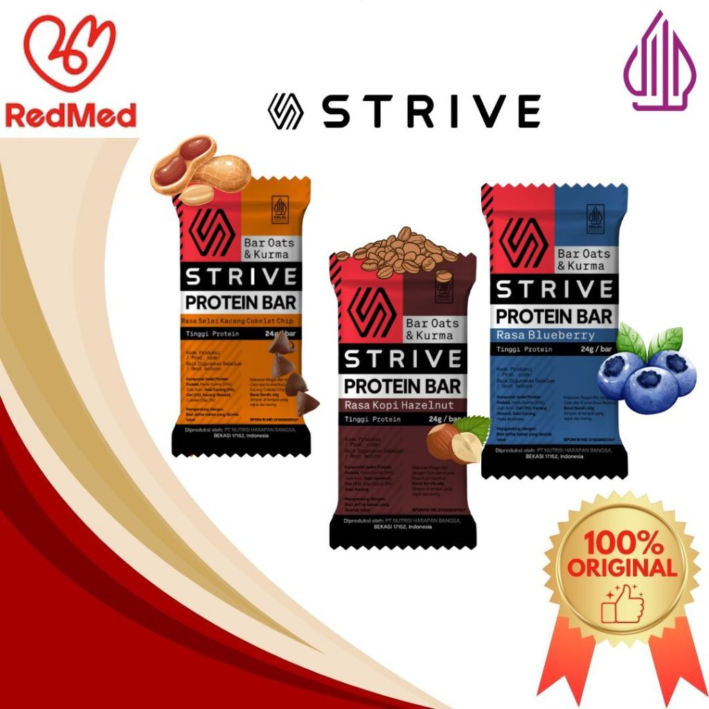 

STRIVE PROTEIN BAR OATS & KURMA 60GR