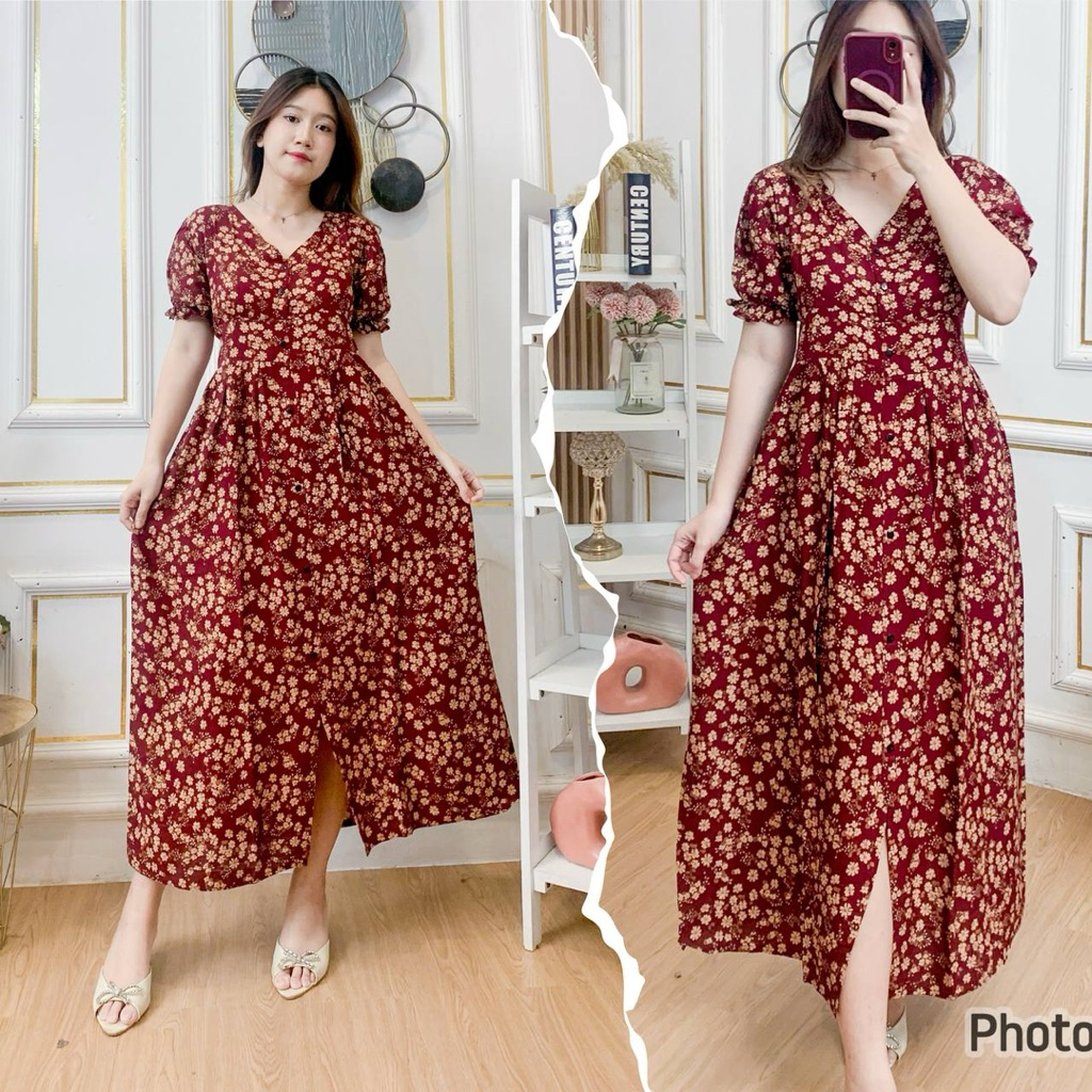 daster ryuka/dress ryuka/kancing hidup/bumil busui/panjang/daster anti pelakor/daster sexy/daster ba