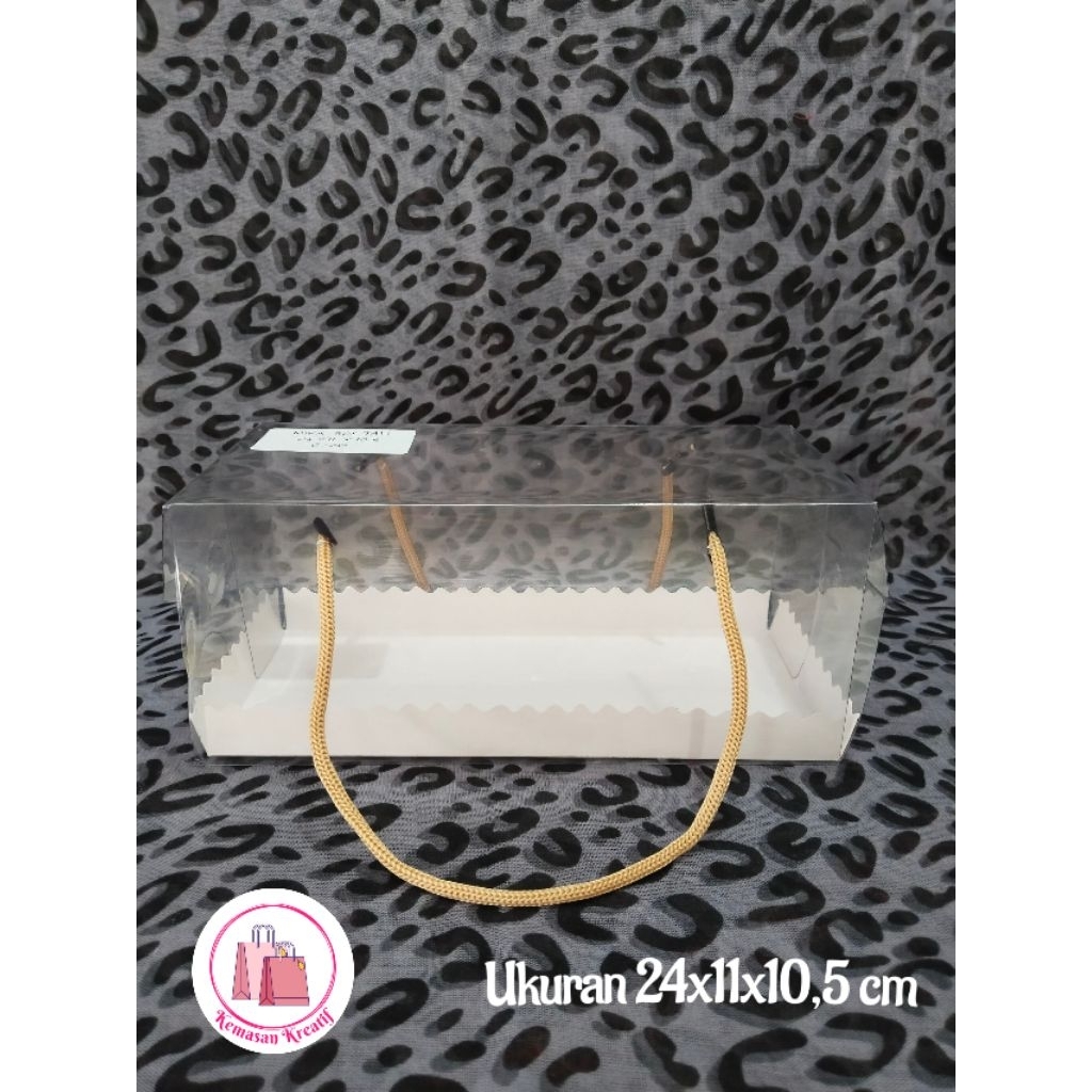 

Mika Roll cake/Box mika Transparan/kotak mika transparan/Box kue mika