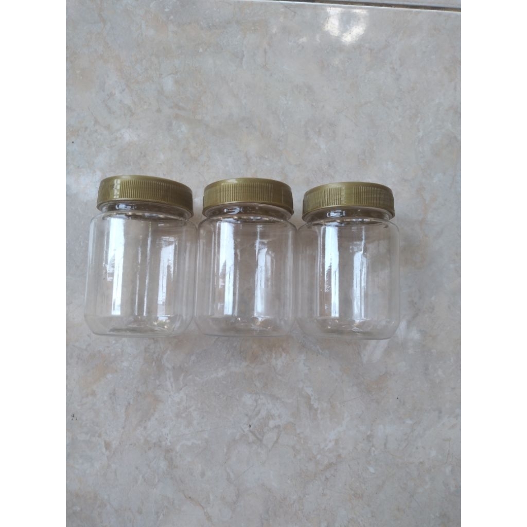 3 pcs botol plastik sambal 200 ml
