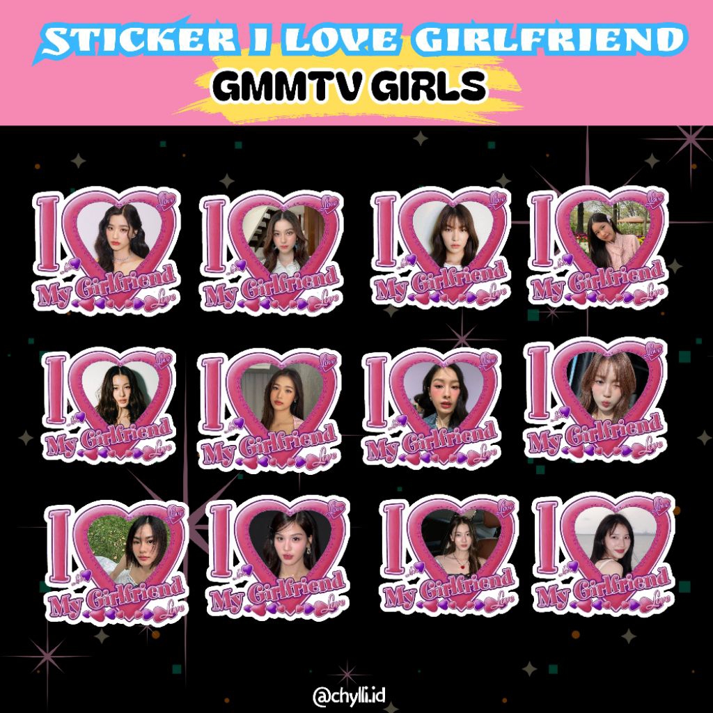 

STICKER I LOVE GIRLFRIEND GMMTV THAILAND